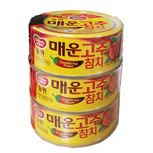 동원) 2배 매운고추참치 (3개 번들) - 3x100g